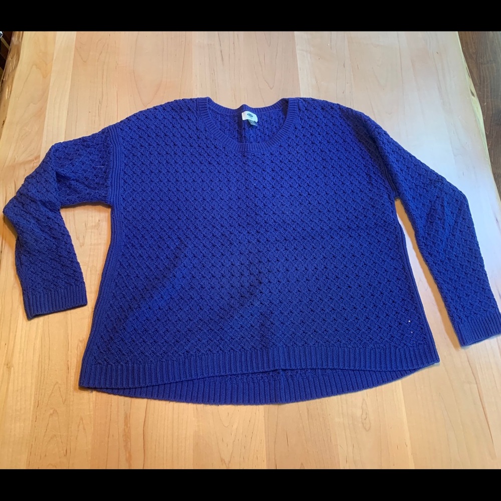 Old Navy Blue Knit Sweater